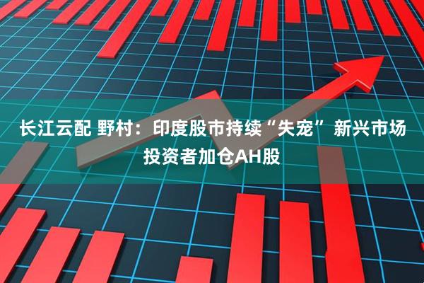 长江云配 野村：印度股市持续“失宠” 新兴市场投资者加仓AH股